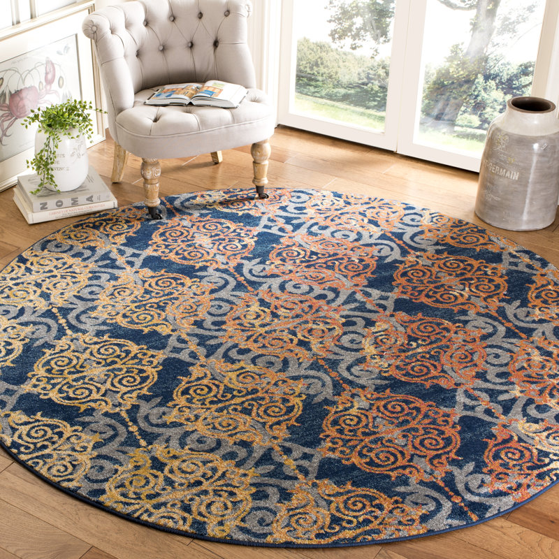 Osakis Performance Geometric Rug, Square 6'7"