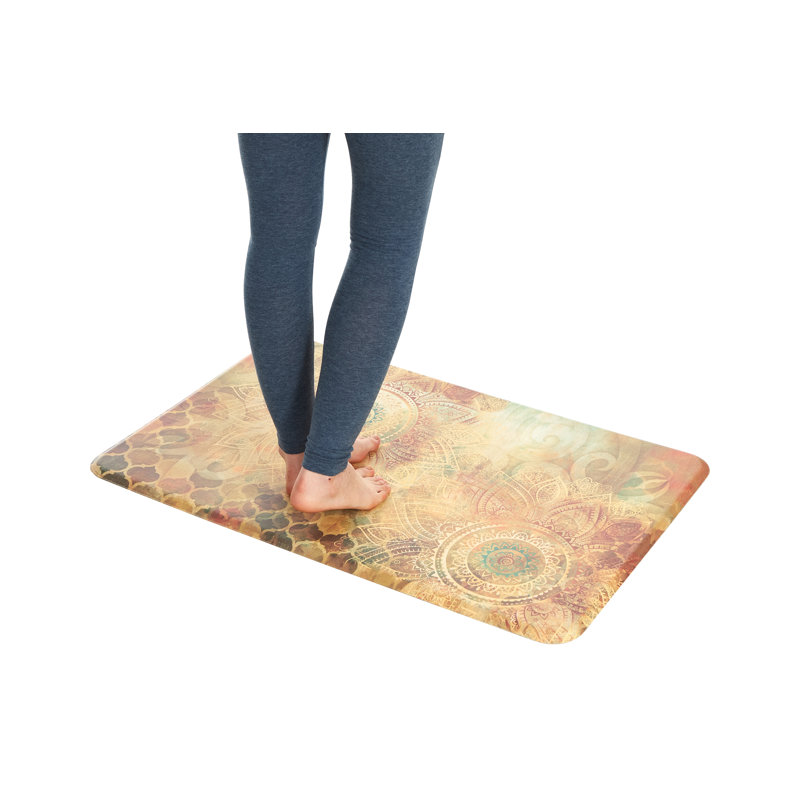 Grannis Synthetic Water Resistant Anti-Fatigue Non-Skid Kitchen Mat, Rectangle 2' x 3'