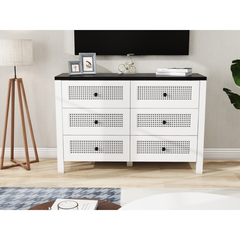 Armoire 6 tiroirs White