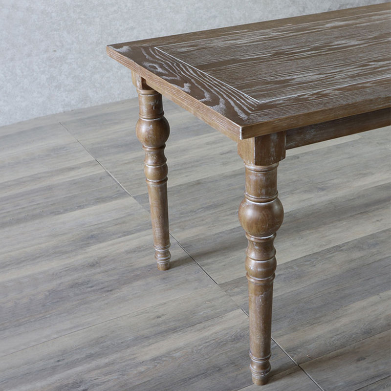 Tables de salle à manger en bois massif brun, H 29,92 po x L 70,87 po x l 31,5 po
