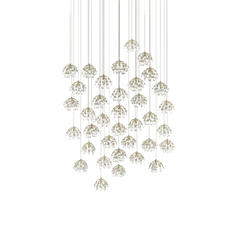Luminaire suspendu en cristal à 36 lumières