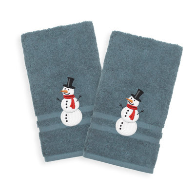 Snowman Turkish Cotton Hand Towel