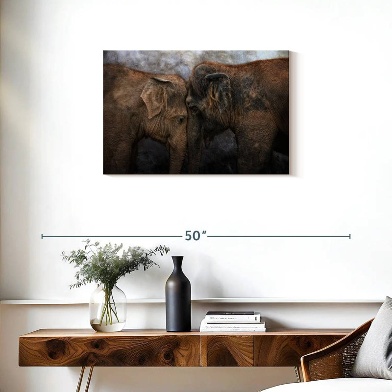 «Brampt Elephant Young Love», H 20 po x l 30 po