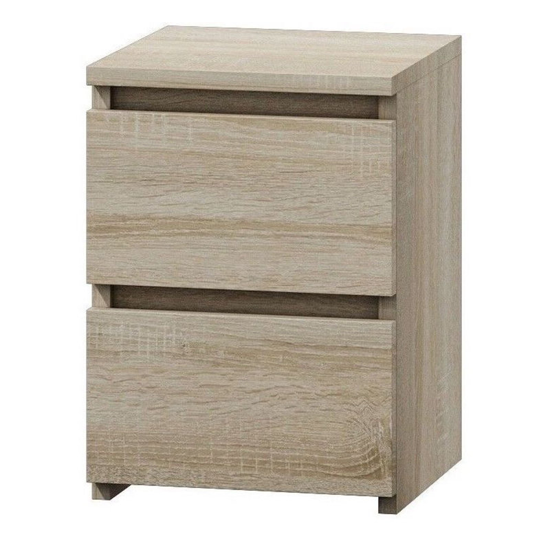 Delancey 40cm W Manufactured Wood Bedside Table, Beige