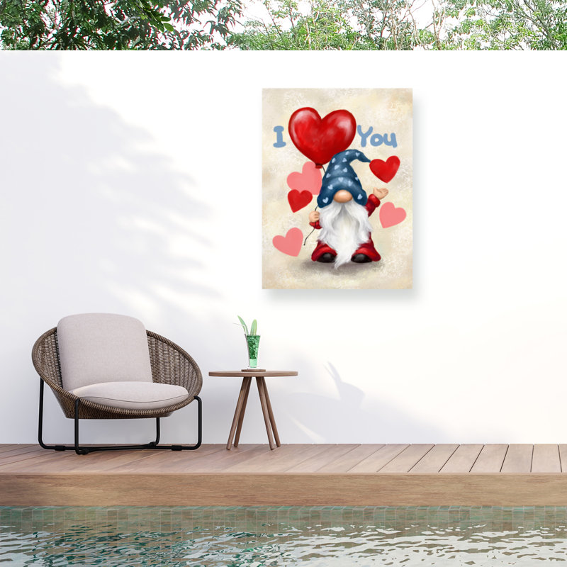 Toile d'extérieur Jean François Gnome avec ballon chauffant, H 35 po x l 47 po