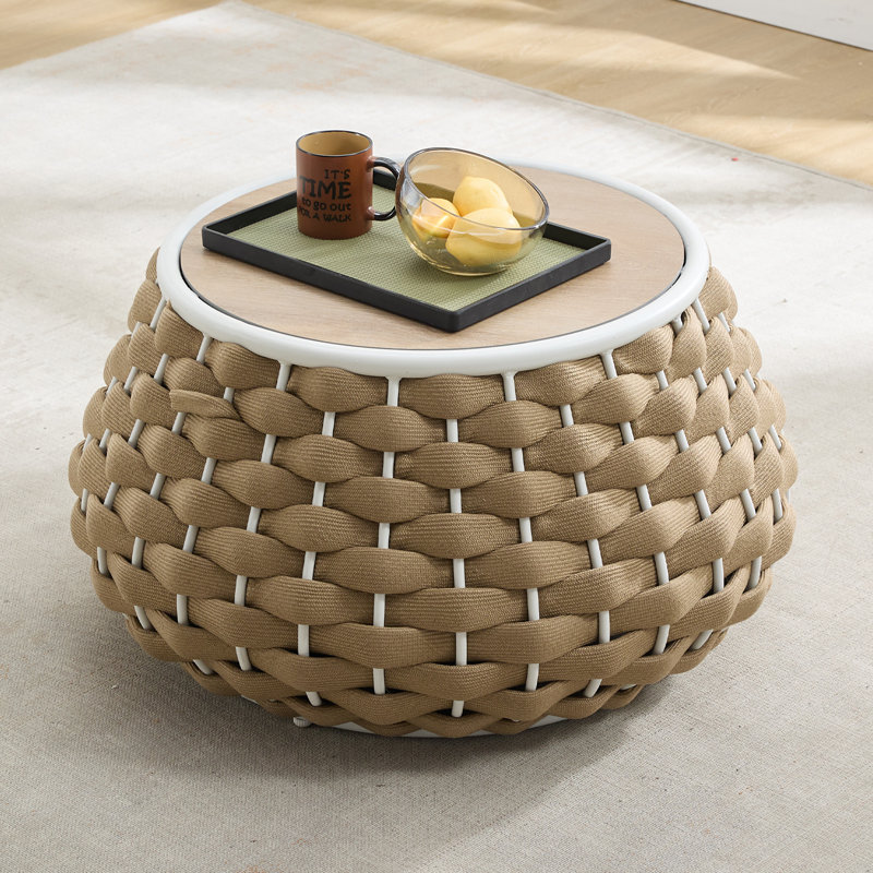 Table ronde de patio, Brun