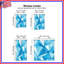 Rideaux de fenêtre géométriques bleus triangulaires transparents et obscurcissants - 2 panneaux-1342975471-1342975467