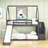 Pendelton Kids Twin Over Twin Bunk Bed with Slide and Stairs-1120766476