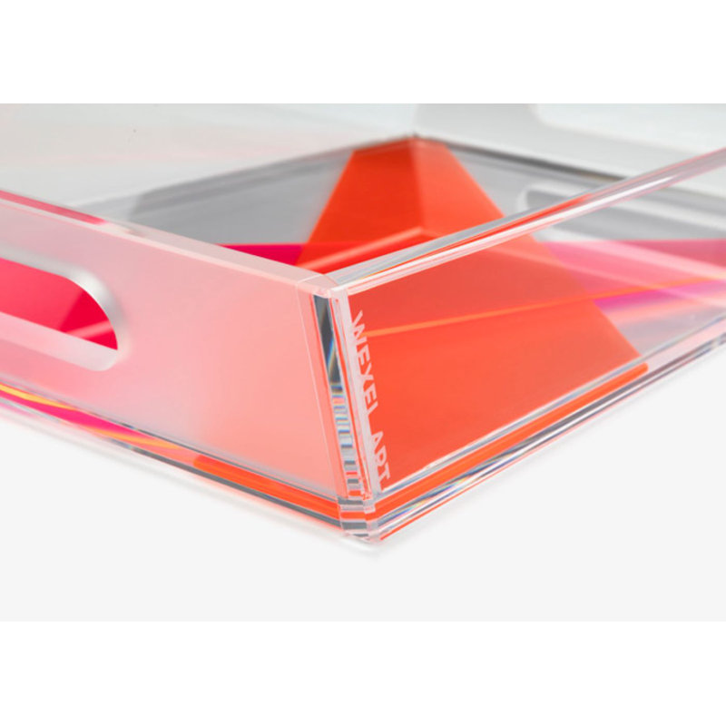 Wexel Art Acrylic Tray, Orange/Pink