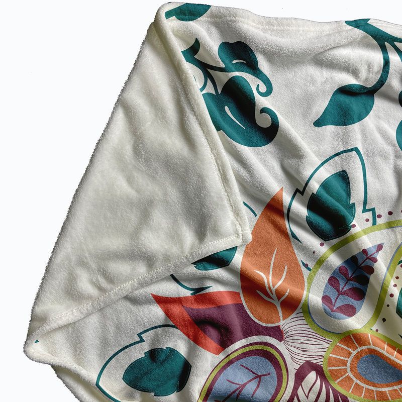 Pridmore Plain Weave / Muslin Throw Blanket, Teal