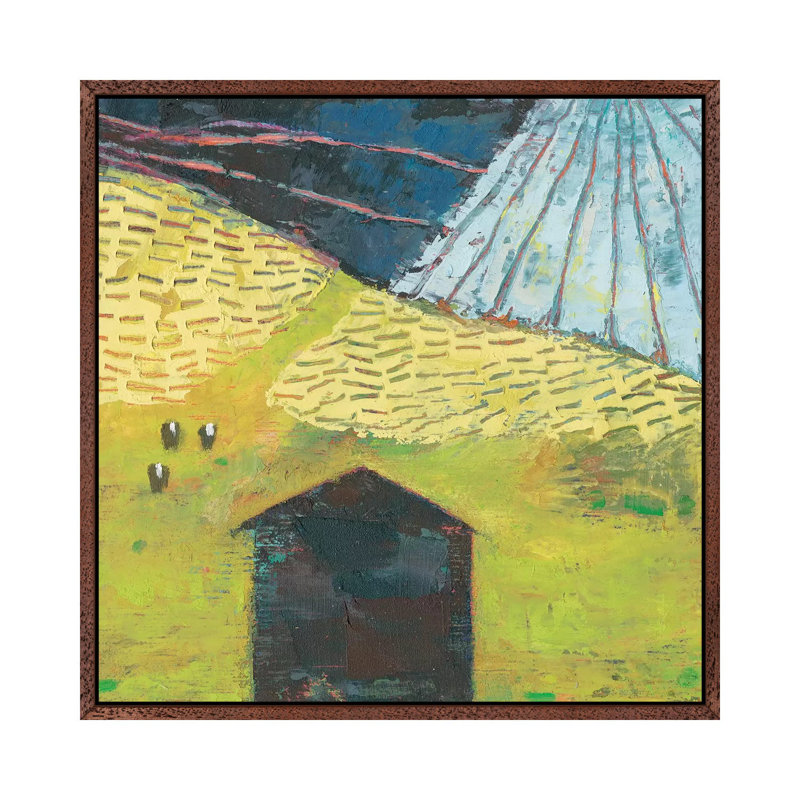 Bear Valley Barn II 1 Piece Wall Art on Canvas, 45.72 cm H x 45.72 cm W, Classic Wood Framed