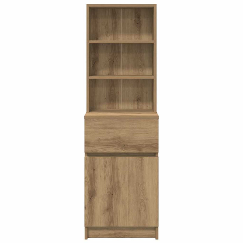 Bedside Cabinet 39X35x125 Cm Engineered Wood, Artisan Oak