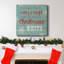 Toile tendue avec châssis de Noël blanc de qualité supérieure - prête à être accrochée-1496824265
