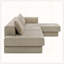 Canapé modulaire en L avec coussins double couche-1998083462