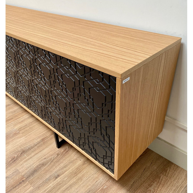 Largo 204cm Sideboard, Black/Oak