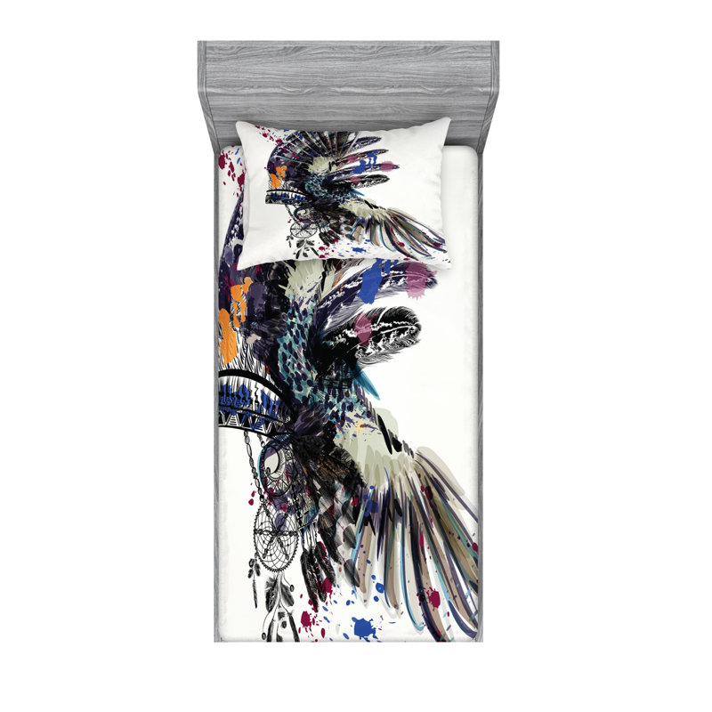 Microfiber Sheet Set, Twin Sheet Set with Fitted Sheet
