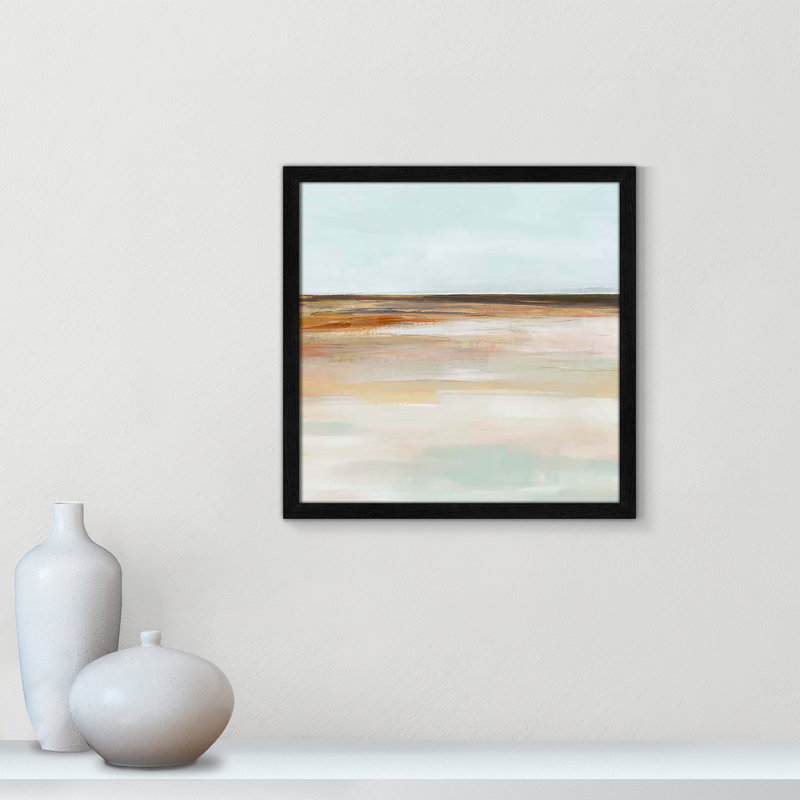 «Coastal Glades II» par Ian C, H 17 po x l 17 po x P 1,25 po, Cadre noir mince