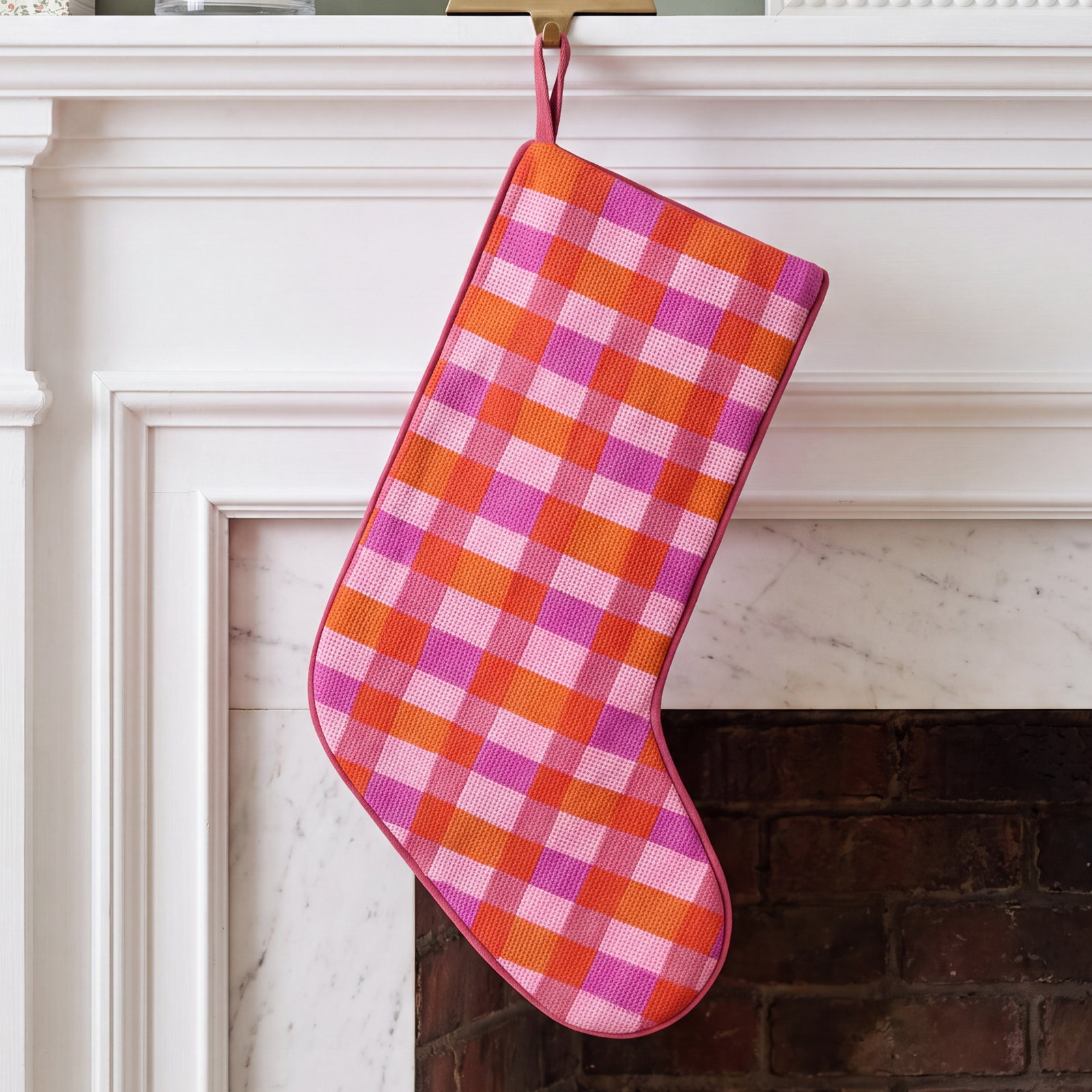 Abstract Needlepoint Stockings Needlepoint Stocking
