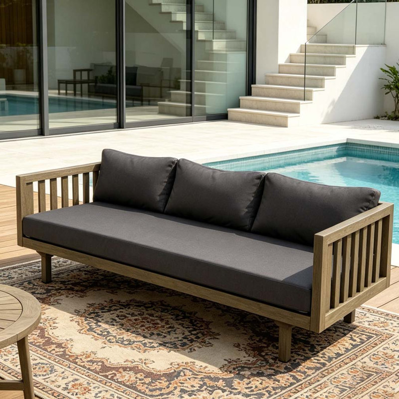 3 SEATER Patio Sofa, GREY11, GREY