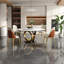 Table de salle à manger ronde 59 po 59 po avec plateau tournant rotatif à 360 ° - pour la salle à manger, la cuisine, le coin-repas et l'espace compact (4 chaises)-1223067369