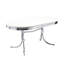 Mobilier de salle à manger ovale moderne blanc - Table de style moderne avec pieds élégants
