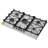 36 inch Gas Cooktop 5 Burners Gas Stove Top, Max 38300BTU Built-in Stainless Steel Stove Top LPG/NG Convertible Dual Fuel Cooktop Stoves with SABAF Dual-Ring Burner for Kitchen Apartment Rvs