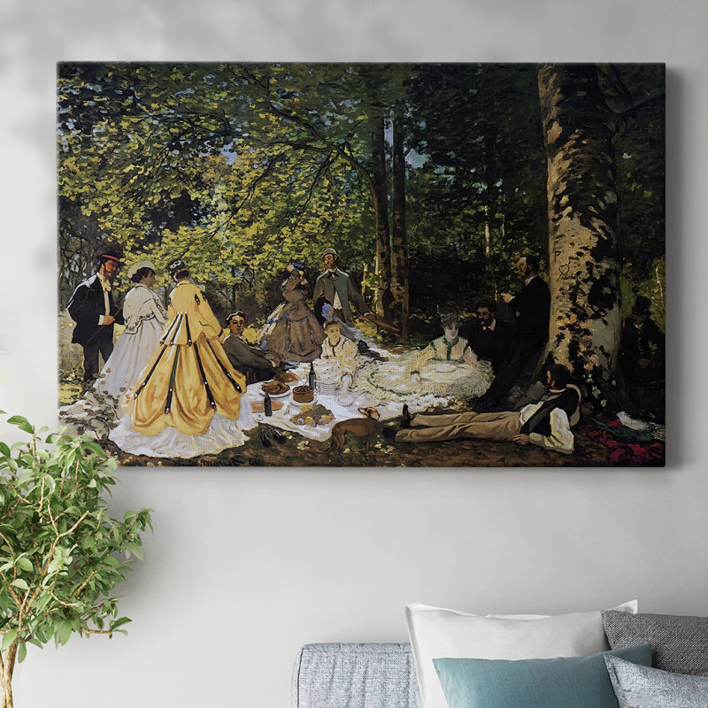 «Luncheon on the Grass», 1865, toile tendue avec châssis, H 8 po x l 12 po