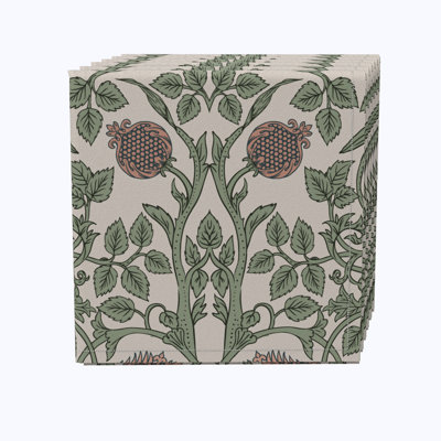 Cotton Floral Square Napkin