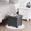 Boîtes de rangement pliables avec repose-pieds et tabouret avec 4 pieds en plastique pour le salon et la chambre à coucher