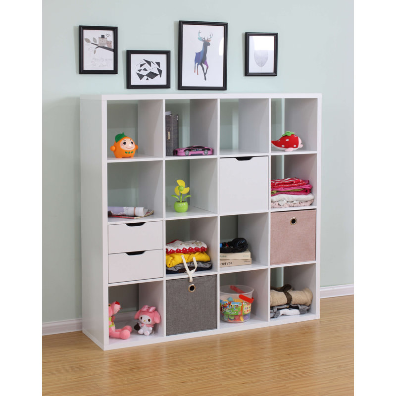 Parunag Cube Plus 16 Storage Shelving Unit, White