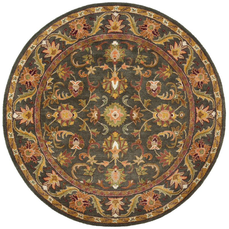Dunbar Hand Tufted Wool Oriental Rug, Round 6'