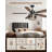 52" 5-Blade Vintage Caged Ceiling Fan with Light, Remote Control , 6+1 Speed Reversible DC Motor