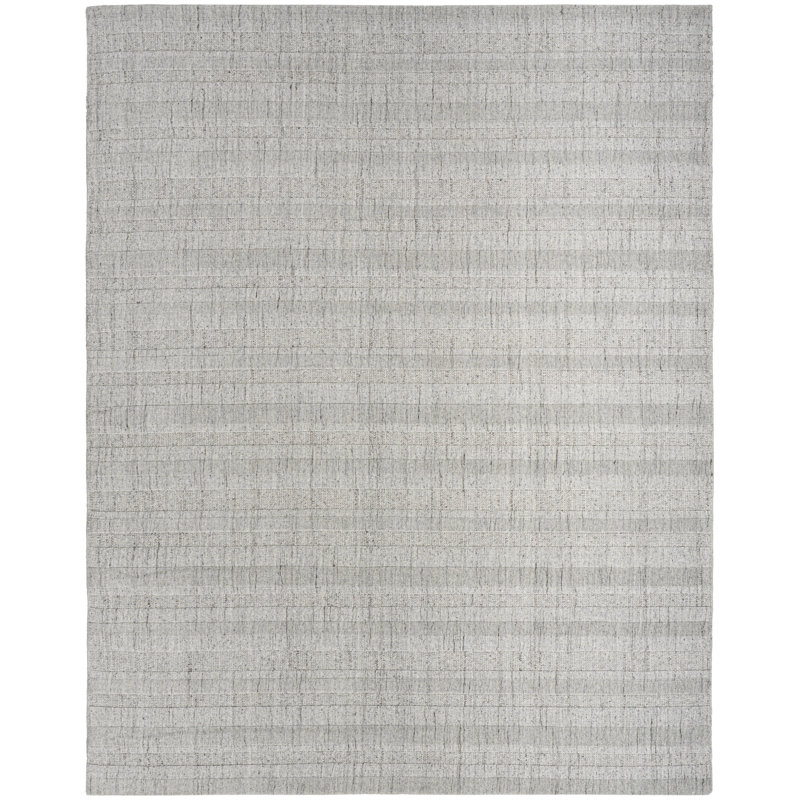 Tapis d'intérieur contemporain gris multicolore DKNY, Rectangle 7 pi 9 po x 9 pi 9 po