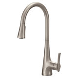 Sinema High Arc Pull Down Single Handle Kitchen Faucet with Power Boost and Reflex