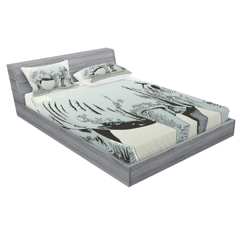 Microfiber Sheet Set, Queen Sheet Set with Fitted Sheet