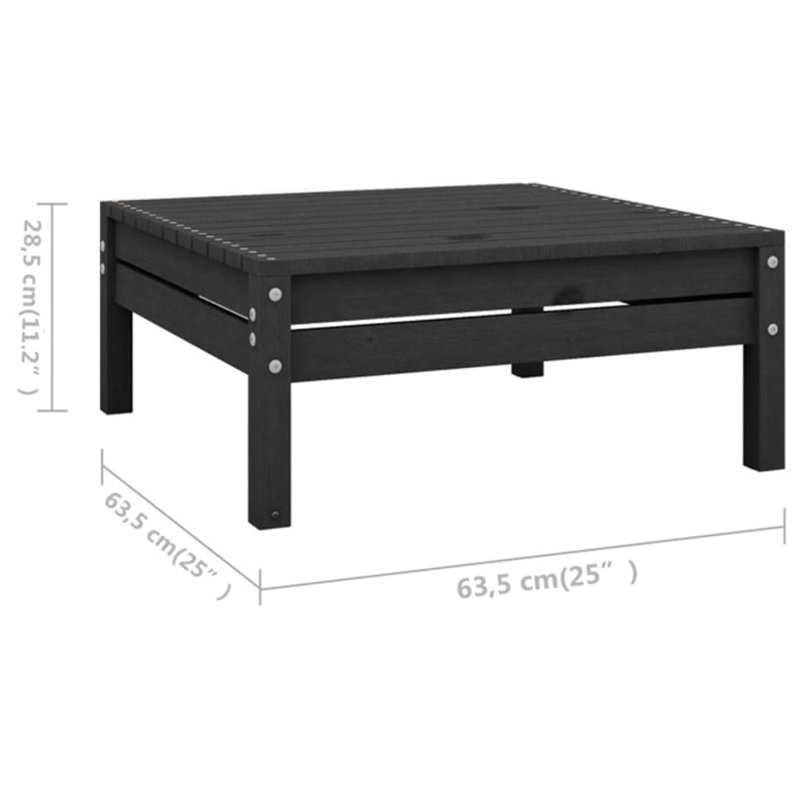Ensemble de conversation modulaire 5 pièces Valleria, Noir