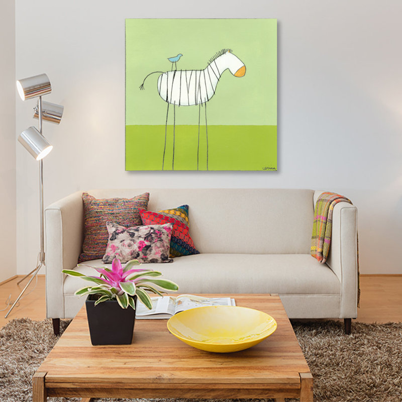 « collant-leg series », reproduction d’art sur toile zèbre i, H 26 po x l 26 po x P 1,5 po, Toile tendue, Pas de tapis