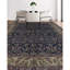 Marquis Wool Oriental Area Rug in Navy/Beige