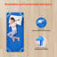 Lit de repos empilable pour enfant de 52 po x 23 po Kiddie Cot (bleu) (paquet de 4)