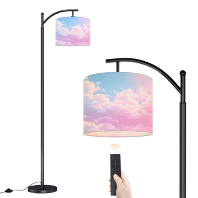 Lampe sur pied à arc avec abat-jour réglable Sun Cloud
