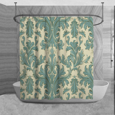 Mikhale Damask Shower Curtain