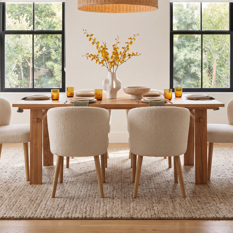 Aires Teak Solid Wood Dining Table