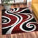 Collingwood Abstract Red/Black/White Area Rug