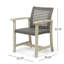 Chaise de salle à manger en bois et osier Hampton (ensemble de 2)-219026635