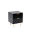 Shippingport Black, 45cm wide 2 - Drawer Fluted Front Chest of Drawers-1942279564
