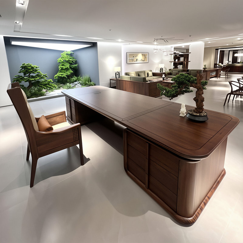 Bureau de direction 86,61 po New, 29.53" H x 86.61" W x 33.46" D