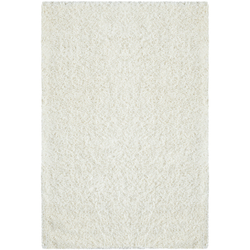 Roslyn Floppy White Rug, Rectangle 60 x 110cm
