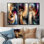Spirales abstraites dans des tons dorés et mauves I - Collection d'art mural moderne