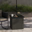 Tables de patio avec parasol, table d'appoint moderne en osier pour patio