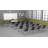 21 Person Flip Top 22'' L Modular Training Table and Chair Set with Casters and Modesty Panel